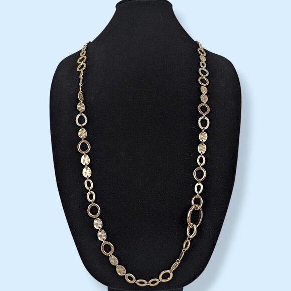 Premier Designs Rhinestone Cut Out Link Necklace - Picture 1 of 6